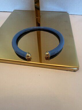 Talbots Adjustable 5metal BLUE/GOLD bracelet D-02